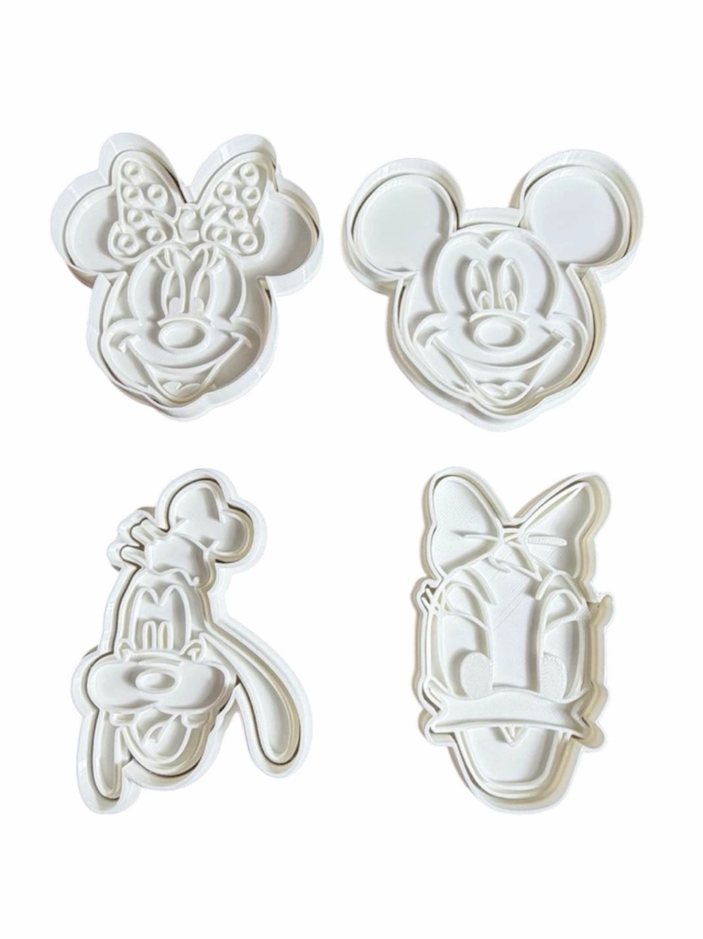 Mickey Mouse & Friends Cookie Cutter and Stamp Set Fondant Clay Baking Tools